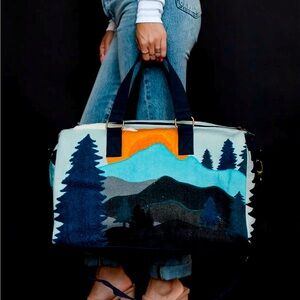 Last one! Amazing Mountain Scene Duffle 🏕️!